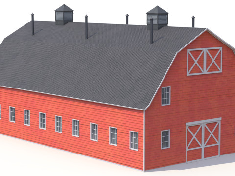 Boerderijgebouw 46 PBR 3D Model