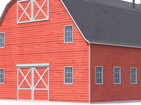Fabbricato agricolo 46 PBR Modello 3D