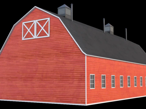 Fabbricato agricolo 46 PBR Modello 3D