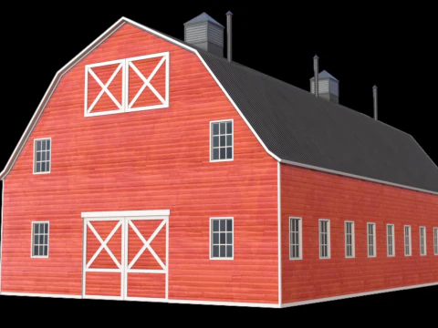 Fabbricato agricolo 46 PBR Modello 3D