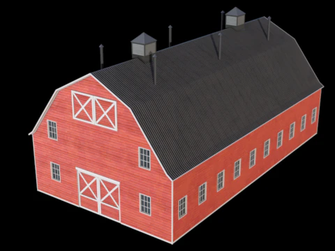 Fabbricato agricolo 46 PBR Modello 3D