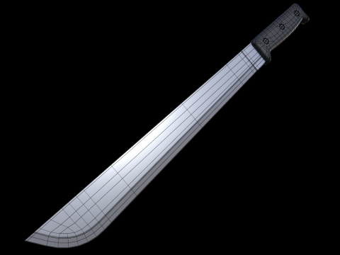 Machete Modello 3D