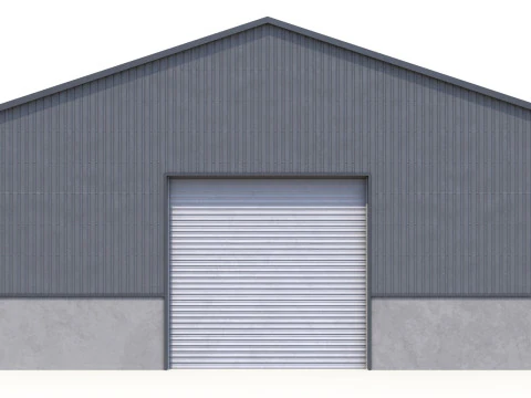 Gedung Industri 46 PBR Model 3D