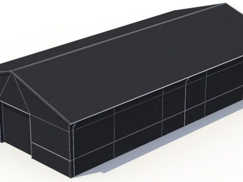 Gedung Industri 46 PBR Model 3D