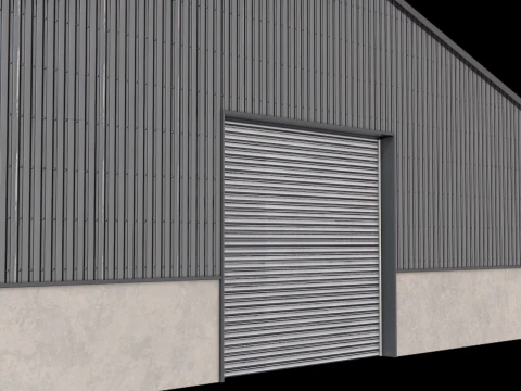 Gedung Industri 46 PBR Model 3D