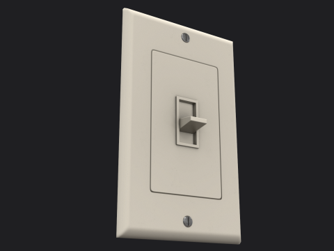 PBR pronto per il gioco dell'interruttore della luce Modello 3D
