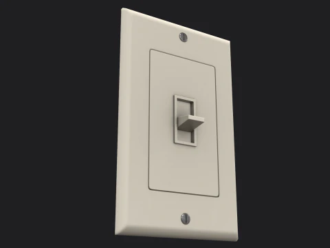 전등 스위치 게임 준비 PBR 3D 모델