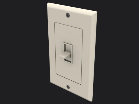Light Switch Game Ready PBR 3D Model