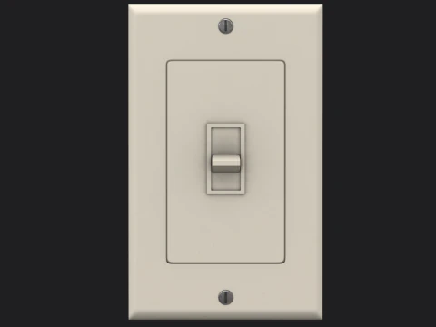 Light Switch Game Ready PBR 3D Model