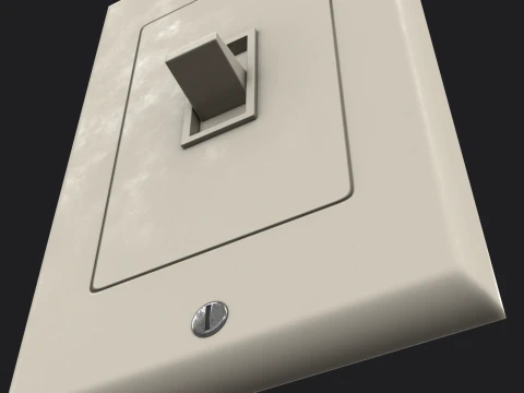 Light Switch Game Ready PBR 3D Model