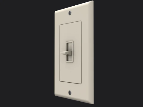 Light Switch Game Ready PBR 3D Model