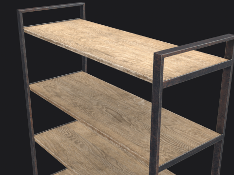 पुरानी अलमारियां खेल के लिए तैयार पीबीआर 3D मॉडल