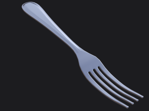 Forcella PBR Modello 3D