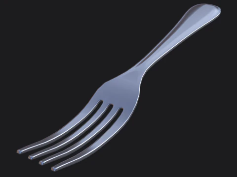 포크 PBR 3D 모델