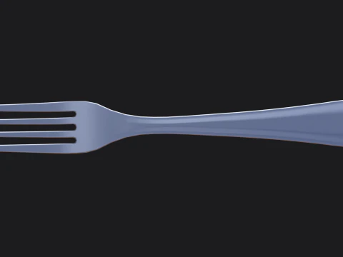 포크 PBR 3D 모델