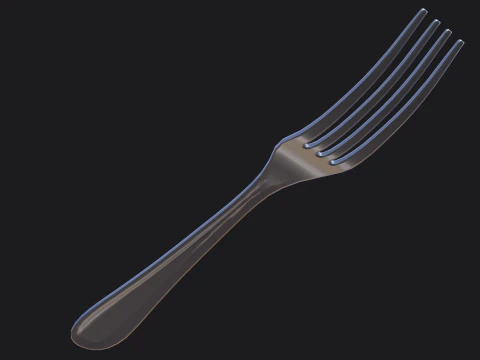 포크 PBR 3D 모델