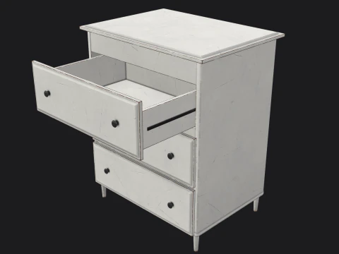 Wood Cabinet Game Ready PBR 3D Model
