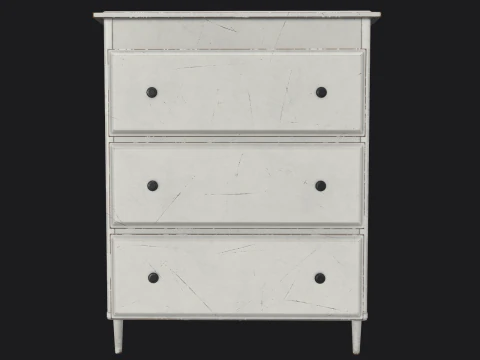 Wood Cabinet Game Ready PBR 3D Model