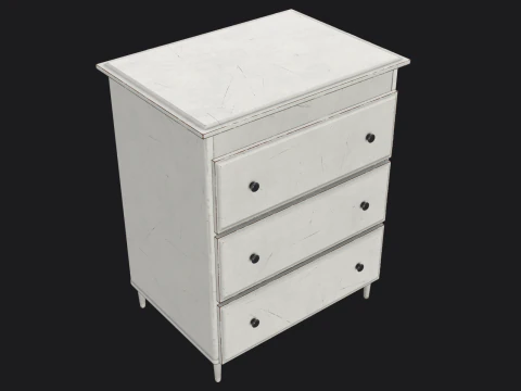 Wood Cabinet Game Ready PBR 3D Model