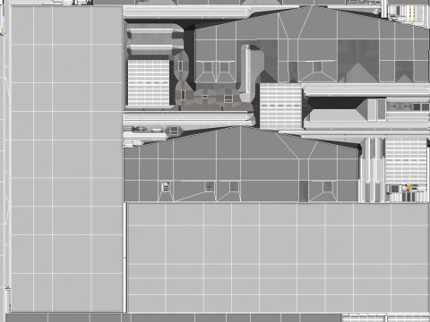 Edificio industriale 48 PBR Modello 3D