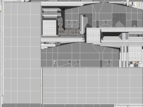 Budynek przemysłowy 48 PBR Model 3D