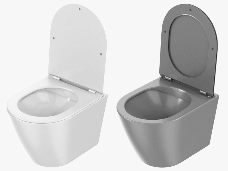 Inodoro suspendido Modelo 3D .c4d .max .obj .3ds .fbx .stl .blend 