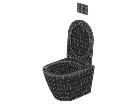 Wall Hung Toilet 3D Model