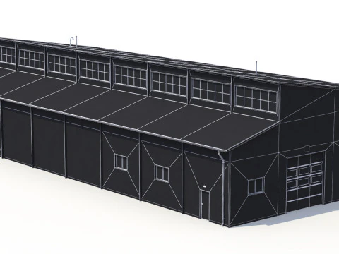 Edificio Industriale 49 PBR Modello 3D