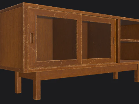 Sideboard Game Ready PBR 3D Model