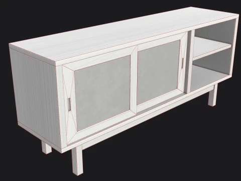 Sideboard Game Ready PBR 3D Model