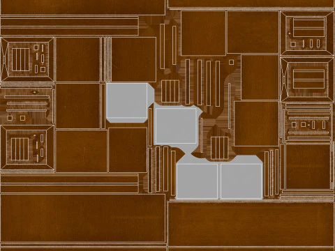 Sideboard Game Ready PBR 3D Model