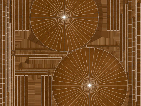 Tavolo rotondo in legno pronto per il gioco PBR Modello 3D