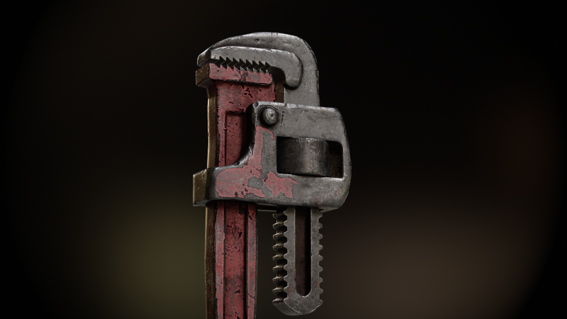 Pipe Wrench Modèle 3D .c4d .max .obj .3ds .fbx .stl .blend