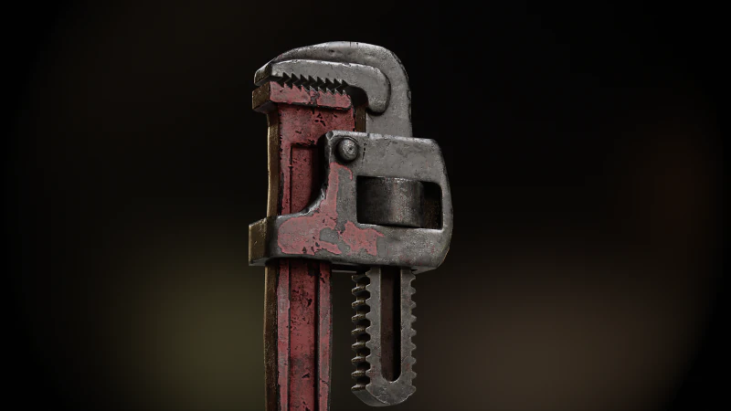 Chave para tubos Modelo 3D .c4d .max .obj .3ds .fbx .stl .blend 