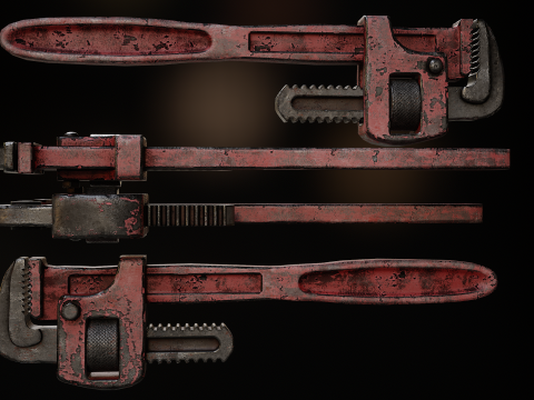 Pipe Wrench Modèle 3D