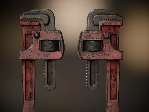 Chave para tubos Modelo 3D