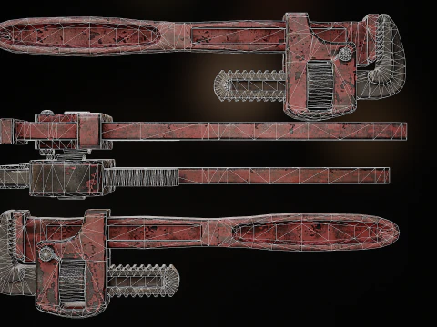 Chave para tubos Modelo 3D