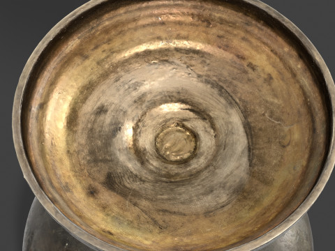 Metal Pedestal Bowl 3D Model