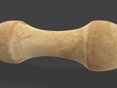 Wooden Kitchen Utensils - Meat Mallets and Rolling Pins 3Dモデル