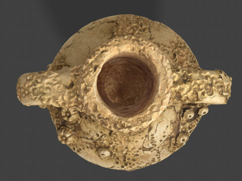 Antique Clay Amphora - Ancient Pottery 3D Model