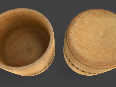 Peralatan Dapur Kayu Model 3D