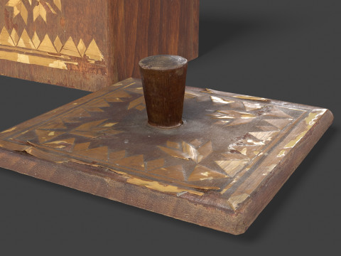 Vintage Wooden Storage Container Modelo 3D
