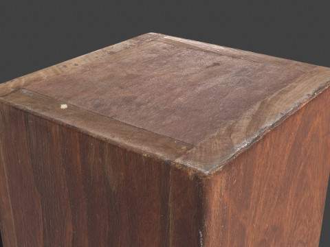 Vintage Wooden Storage Container Modelo 3D