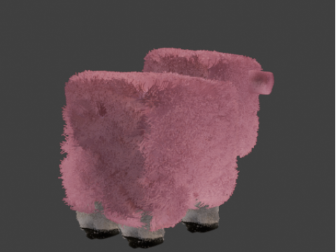 Sheep Minecraft Movie 3D 模型