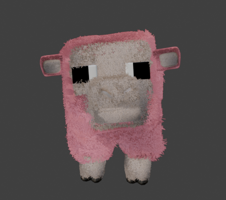 Sheep Minecraft Movie 3D 模型 .c4d .max .obj .3ds .fbx .stl .blend