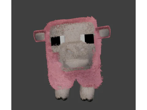 Ovejas Minecraft Pel&iacute;cula Modelo 3D