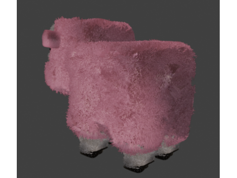 Sheep Minecraft Movie 3D 模型