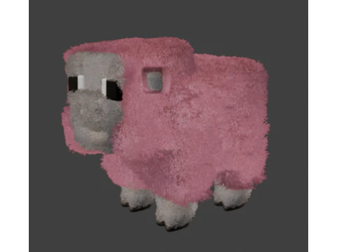 Sheep Minecraft Movie 3D Model
