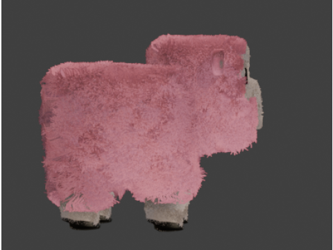 Sheep Minecraft Movie 3D 模型