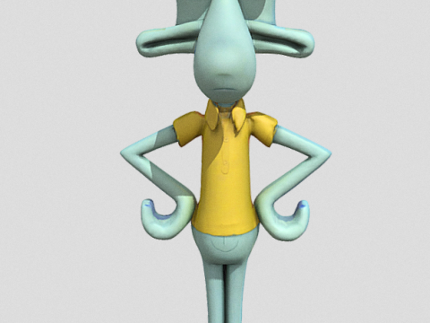 Squidward 3D Model